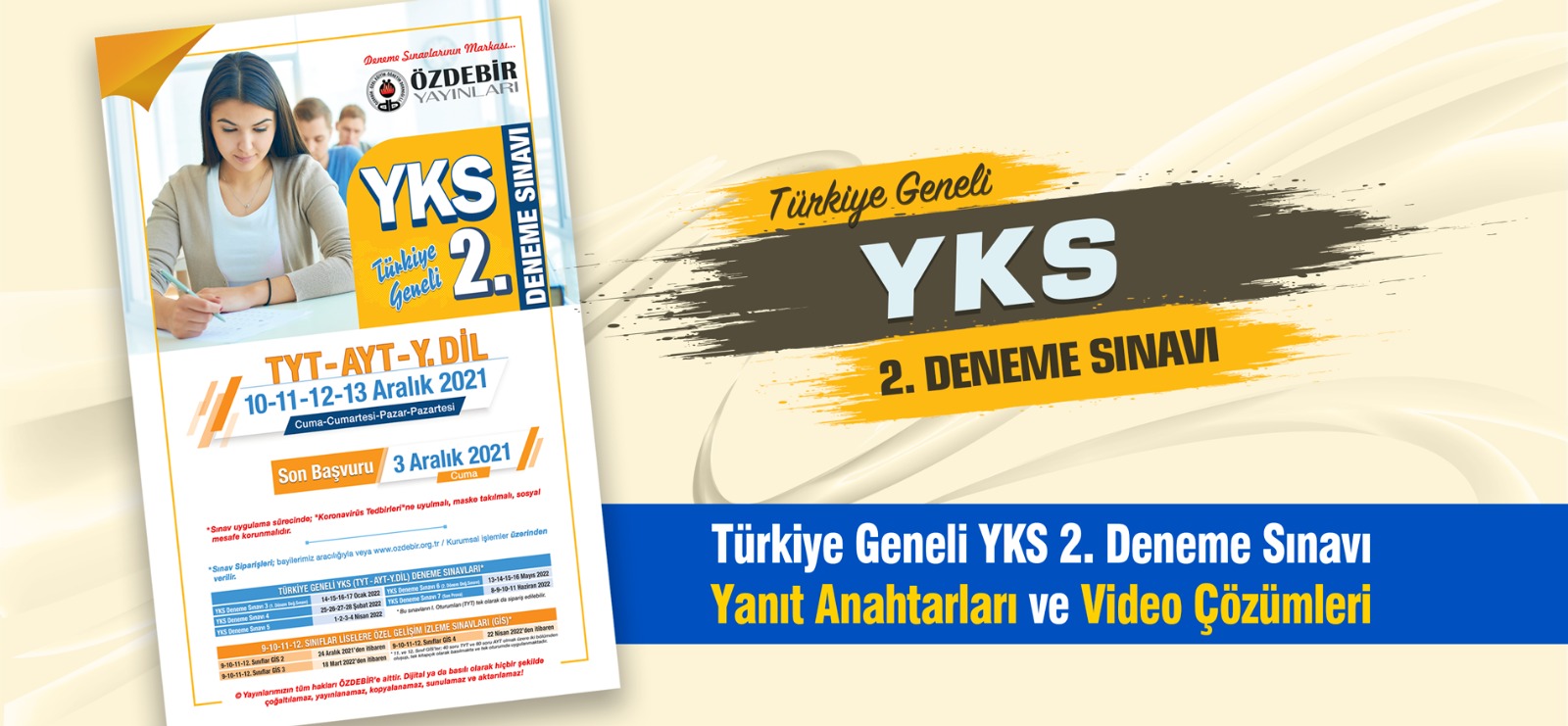 Türkiye Geneli YKS 2. Deneme Sınavı Yanıt Anahtarları ve Video Çözümleri