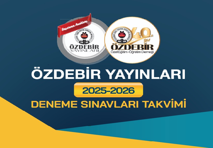 2025-2026 DENEME SINAVLARI TAKVİMİ